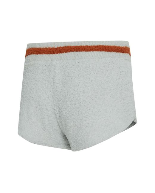 Concepts Sport White 2-piece Gray/orange Texas Longhorns Whitley Long Sleeve Hoodie Top And Shorts Set