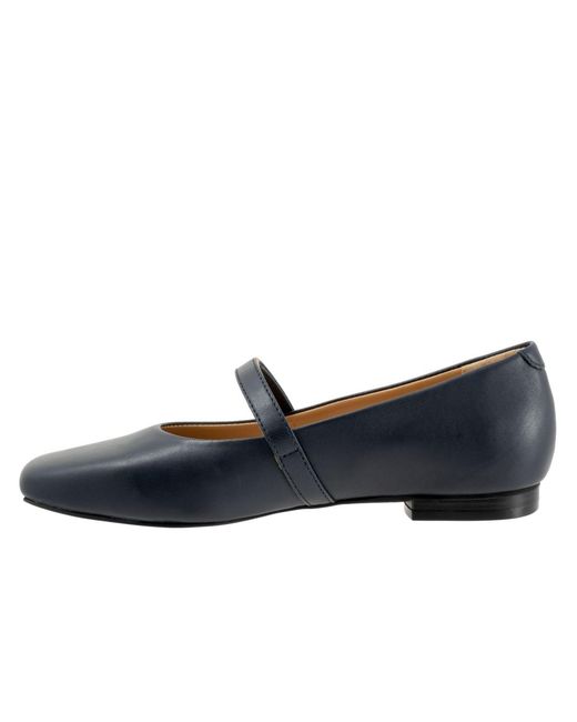 Trotters Blue Hazel Flat