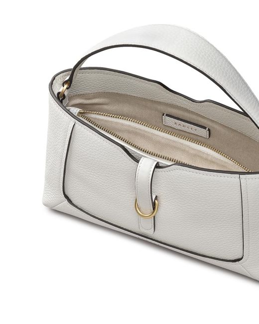 Radley White Hazelbury Park Small Zip Top Crossbody Bag