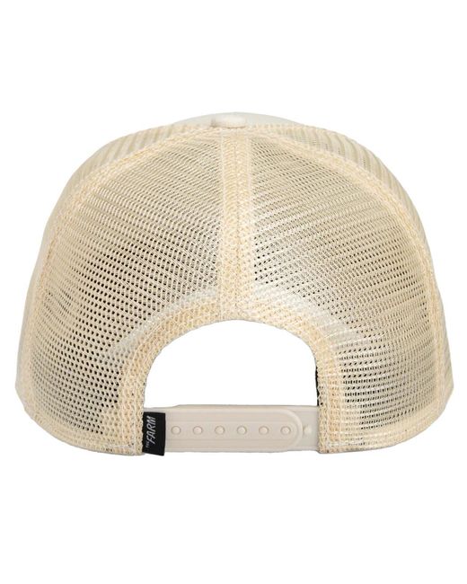 Goorin Bros White Deadly Companion Adjustable Canvas Trucker Hat for men
