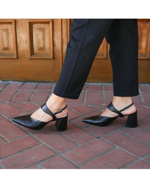 Alterre Black Elsie Customizable V Mules