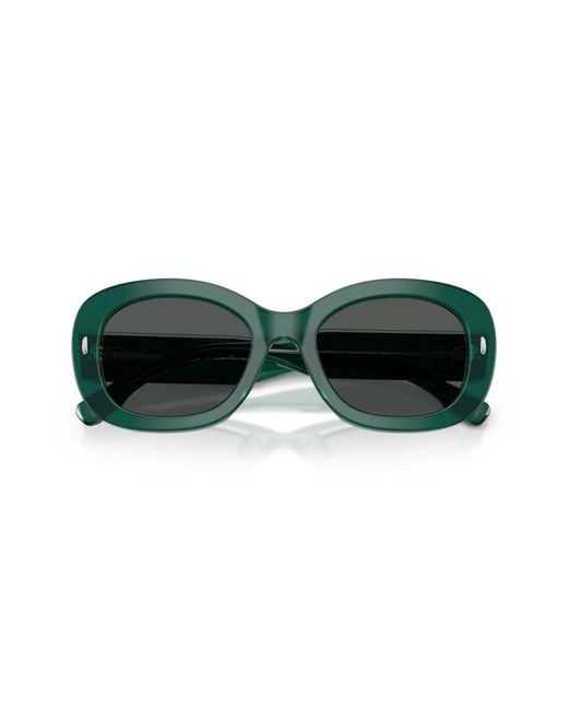 Tory Burch Green Oval Sunglasses