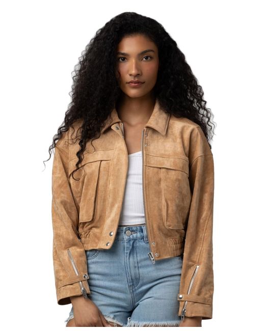 Blank NYC Blue Collared Neck Jacket