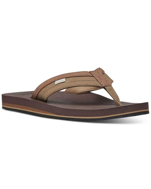 Sanuk Brown ziggy Flip-flop Sandals for men