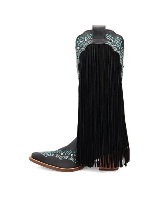 Dingo Black Tequila Sunrise Suede Boot