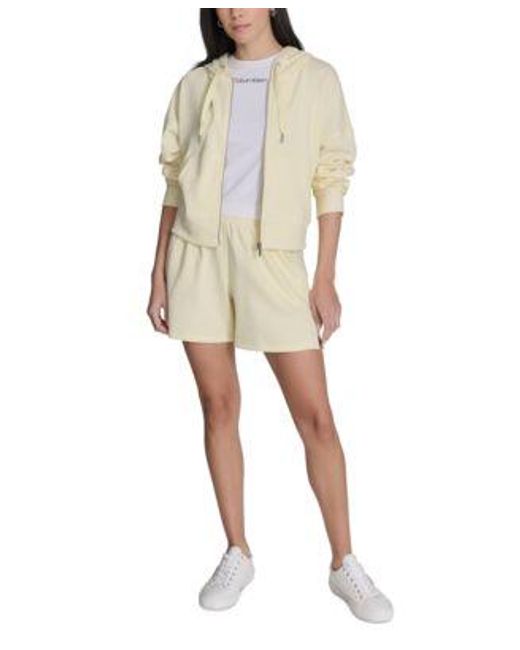 Calvin Klein Natural Performance Zip Hoodie Ruched Tank Top Shorts