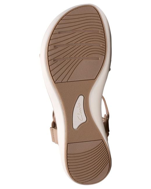 Clarks White Cloudsteppers Round Toe Wedge Als