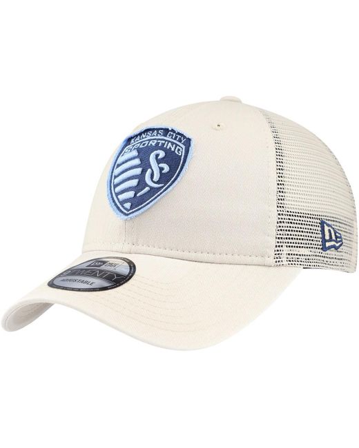 KTZ White Sporting Kansas City Game Day 9twenty Adjustable Trucker Hat for men