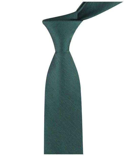Tommy Hilfiger Green Hazel Herringbone Solid Tie for men
