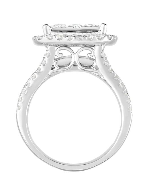 Macy's White Diamond Round Halo Ring (2 Ct. T.w.