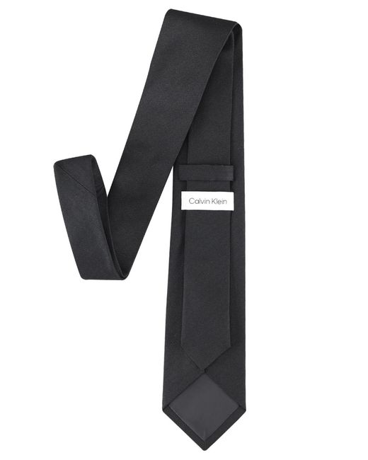Calvin Klein Black Cooper Chevron Tie for men