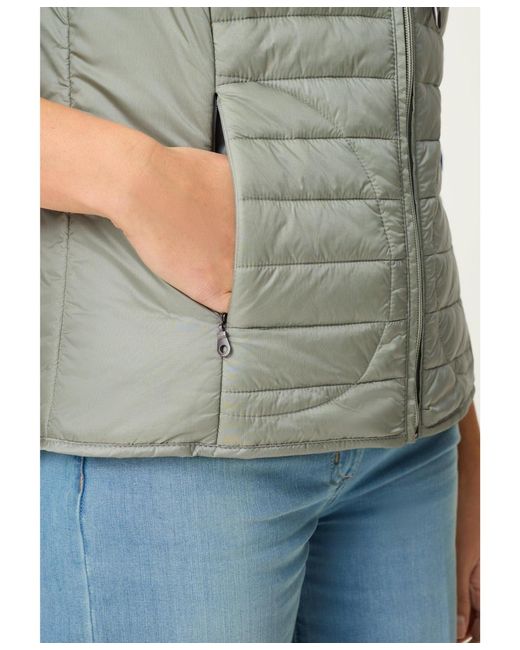 Olsen Blue Quilted Sporty Lightweight Vest