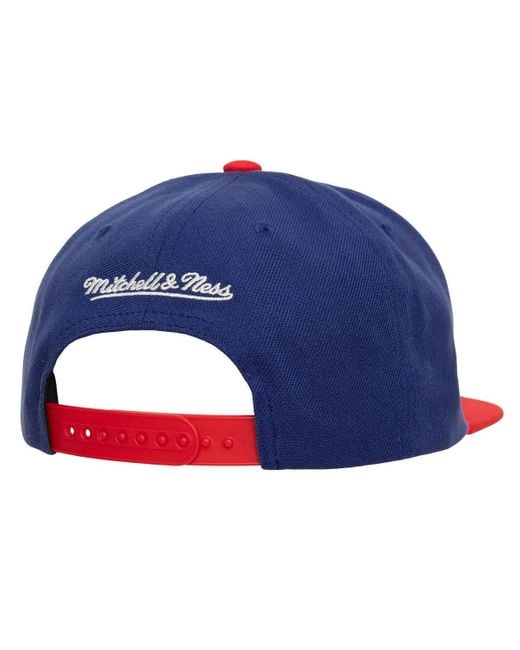 Mitchell & Ness Blue Chicago Cubs Cooperstown Collection Basic Flip Snapback Hat for men