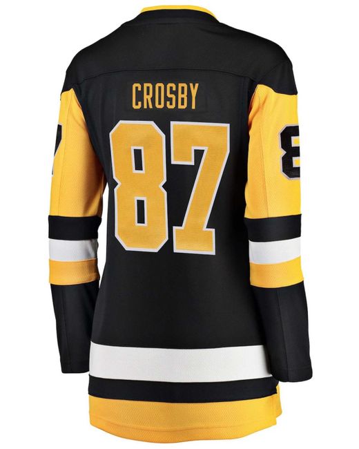 Fanatics Black Sidney Crosby Pittsburgh Penguins Home Breakaway Player Jersey
