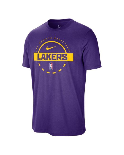 Nike Purple Los Angeles Lakers Authentic Practice T-shirt for men