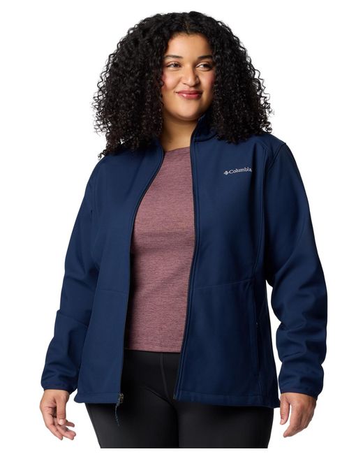 Columbia Blue Plus Size Kruser Ridge Iii Softshell Jacket