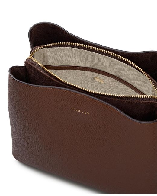Radley Brown Dukes Place Texture Small Compartment Crossbody Bag