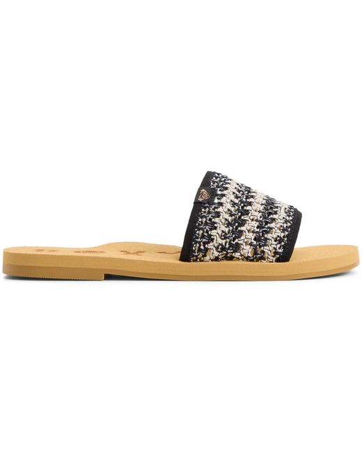 Roxy Black Riviera Slip On Sandals