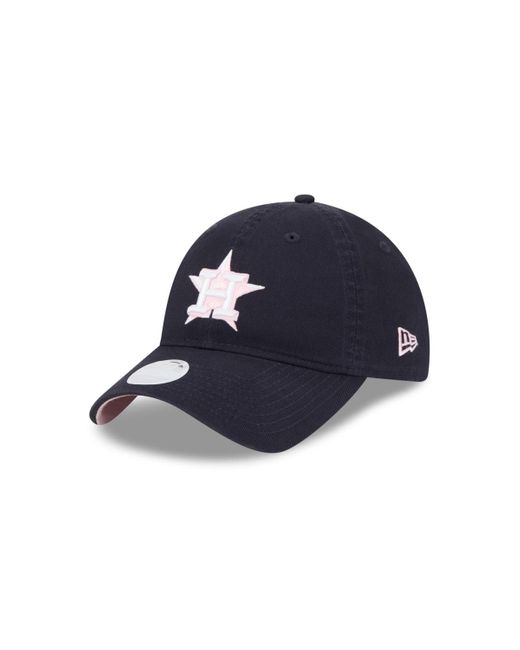 KTZ Blue Houston Astros 2024 Mother's Day 9twenty Adjustable Hat