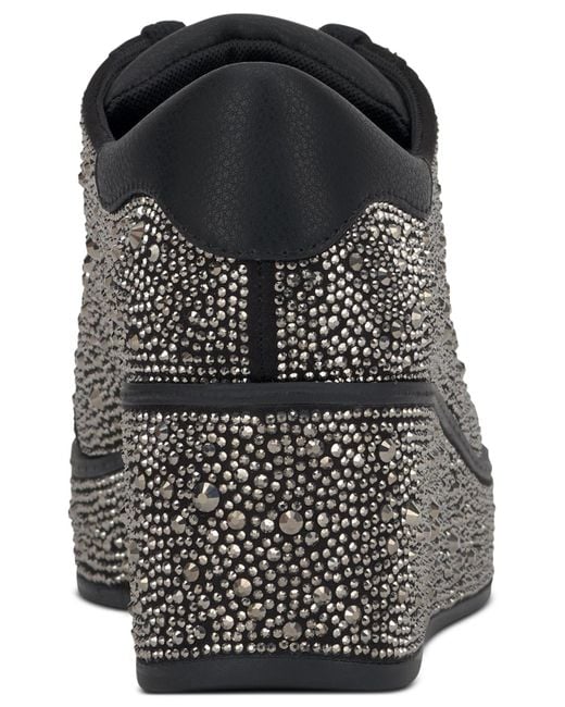 INC International Concepts Black Aideen Wedge Sneakers