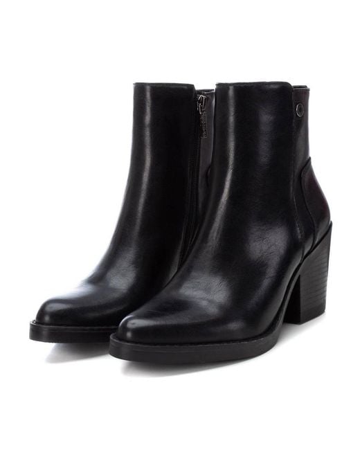 Xti Black Ankle Booties Refresh Collection By