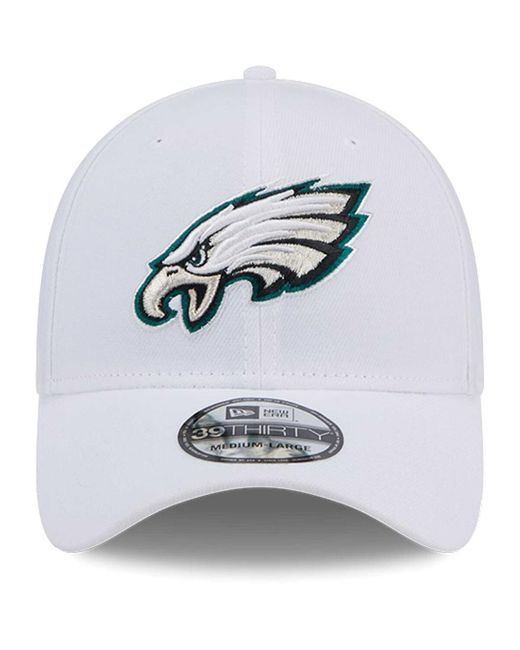 KTZ White Philadelphia Eagles Main 39thirty Flex Hat for men