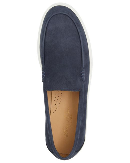 Brooks Brothers Blue Hampton Slip On Casual Loafers for men