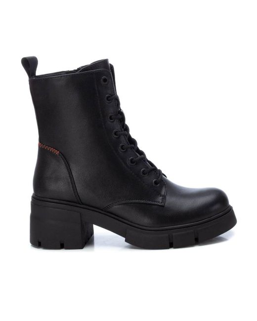 Xti Black Combat Boots By
