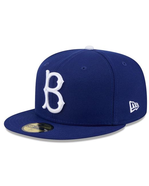 KTZ Blue Brooklyn Dodgers 2025 Jackie Robinson Day 59fifty Fitted Hat for men