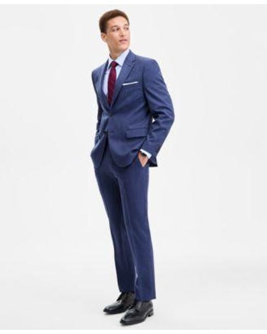 Tommy Hilfiger Blue Modern Fit Pure Wool Suit Separates for men