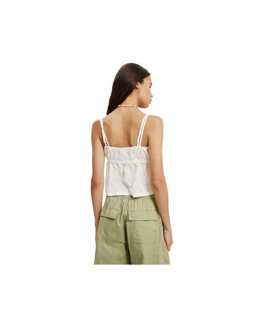 Cotton On Green Lola Tie Up Cami