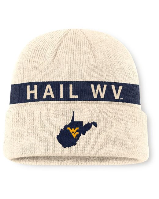 Nike Natural West Virginia Mountaineers Peak Primetime Utility Cuffed Knit Hat for men