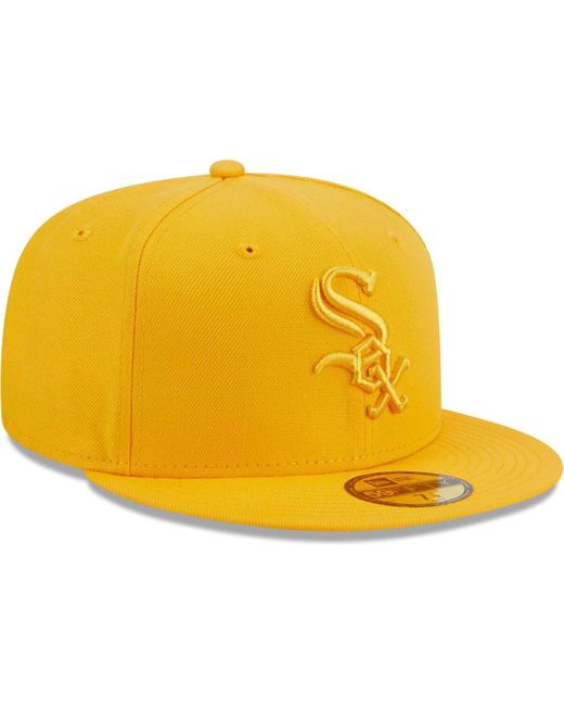 KTZ Yellow Chicago White Sox Color Pack 59fifty Fitted Hat for men