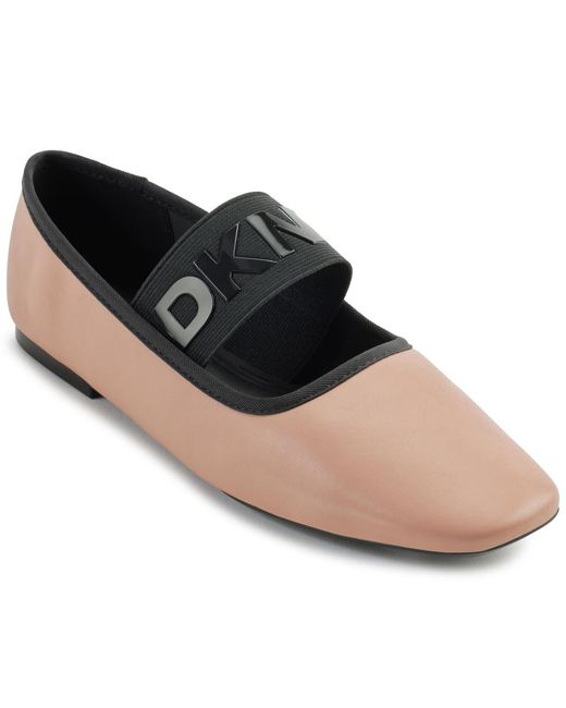 DKNY Black Dace Mary Jane Ballet Flats