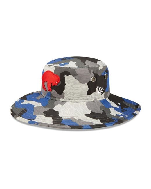 KTZ Buffalo Bills Training Bucket Hat in Blue for Men