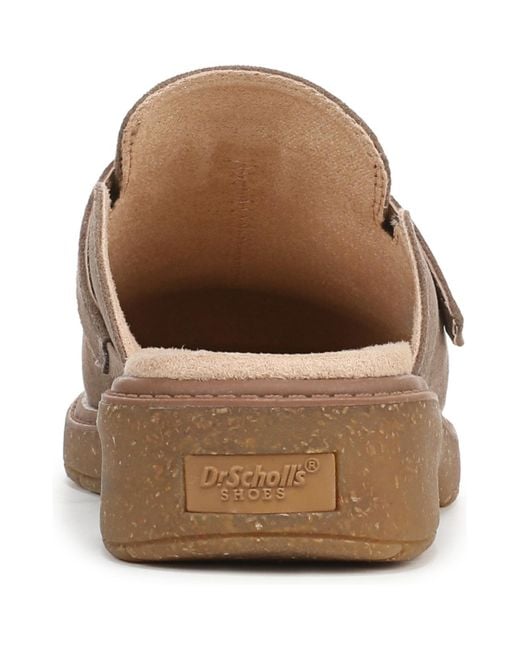 Dr. Scholls Brown Calm Round Toe Clogs