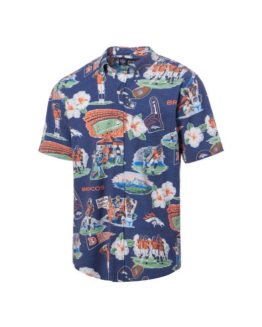Reyn Spooner Blue Denver Broncos Scenic Button-down Shirt for men