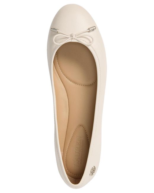 Ralph Lauren White Jayna Slip-on Flats