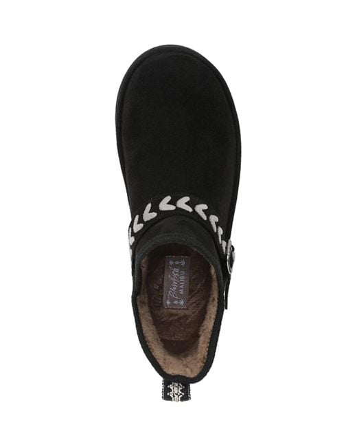 Blowfish Black Mokolo Round Toe Pull On Platform Short Boots