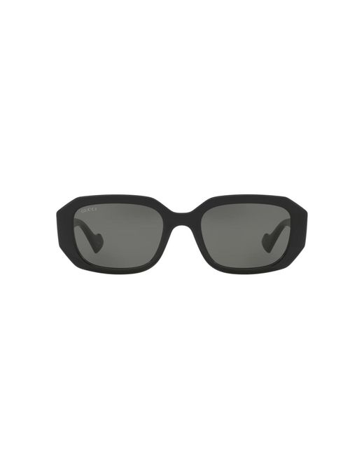 Gucci Black Rectangle Sunglasses