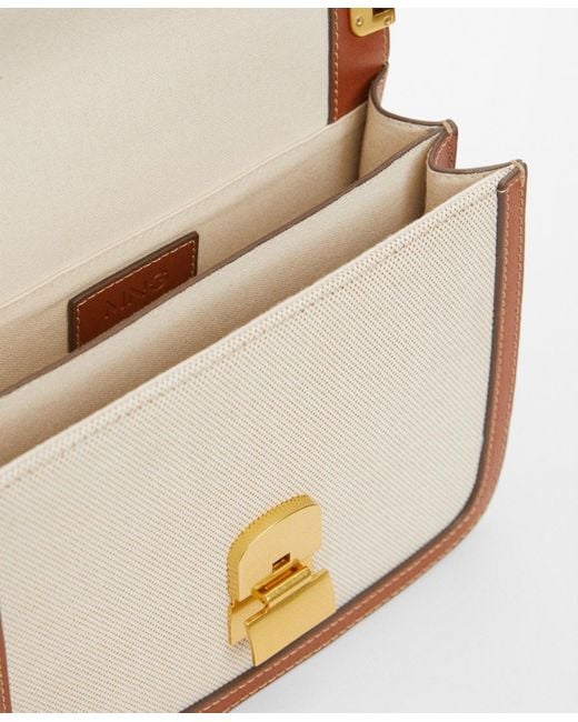 Mango Brown Flap Detail Crossbody Bag