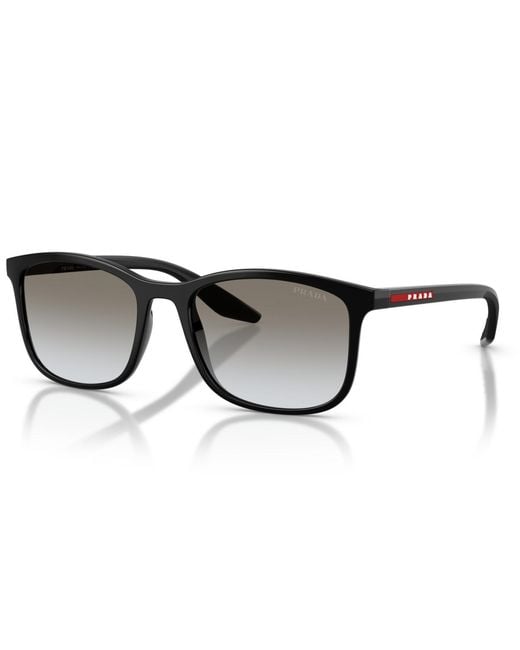 Prada Linea Rossa Black Large Sunglasses for men