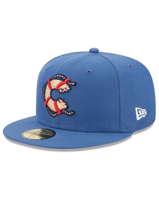 KTZ Blue Clearwater Threshers Authentic Collection Alternate Logo 59fifty Fitted Hat for men