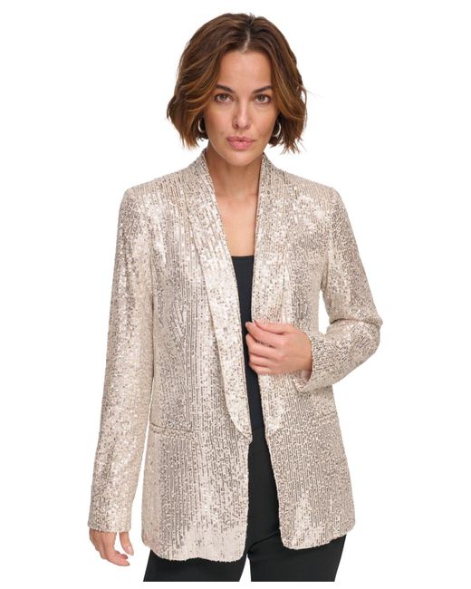 Short Sleeve Blazer Smiffys Sequin Jacket, Mens, Gold Party