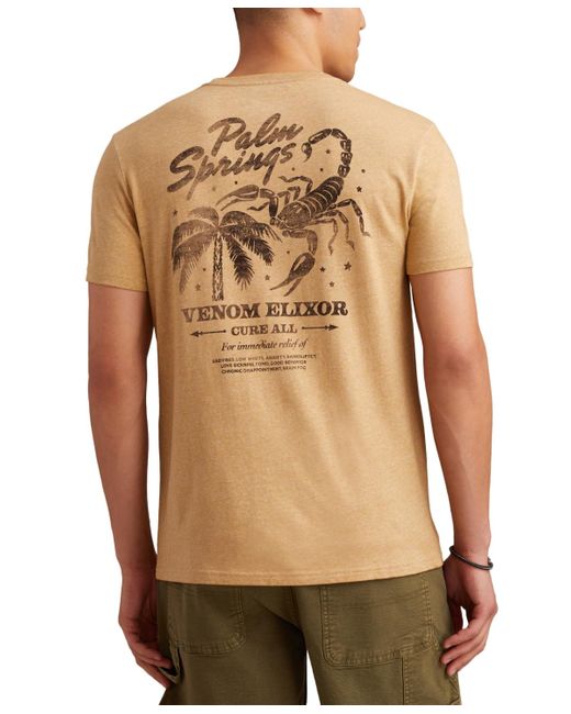 Lucky Brand Multicolor Palm Springs Venom Elixor Short Sleeve Crewneck Graphic T-shirt for men