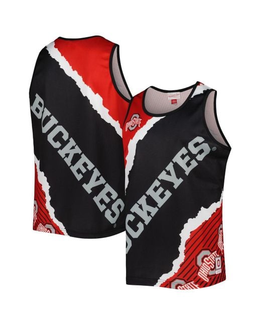 Mitchell & Ness Red Black for men