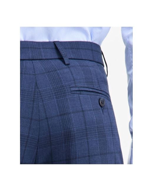 Tommy Hilfiger Modern-fit Th Flex Stretch Performance Plaid Pants in Blue  for Men | Lyst
