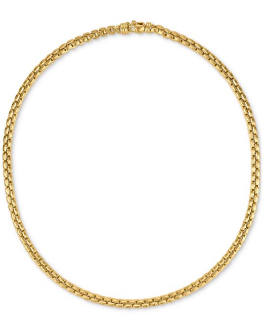 Macy's Metallic Venezia Box Link 22" Chain Necklace for men