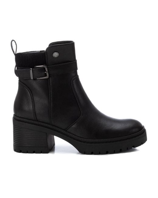 Xti Black Casual Booties By