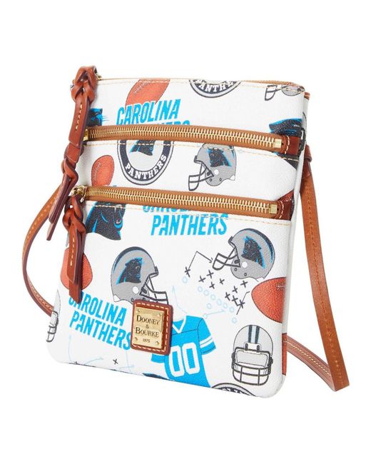 Dooney & Bourke Carolina Panthers Triplezip Crossbody Bag in White Lyst